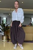 Made in Italy Cooper Needlecord Sia Pant Coffee Bean